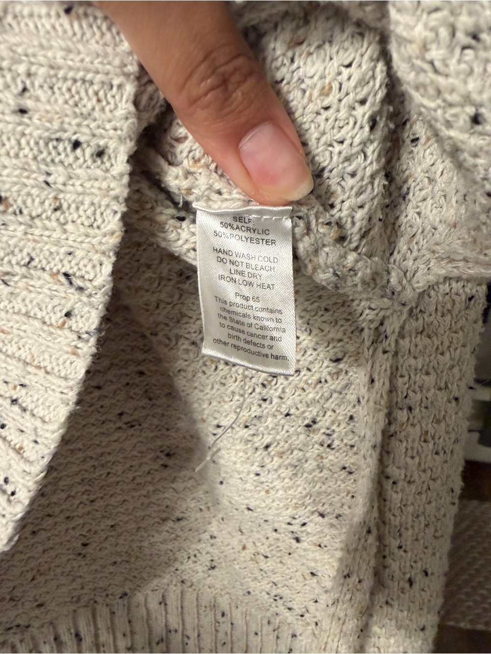 Vici Laurel Oversized Knit Roll-Up Henley Sweater - Picture 6 of 10